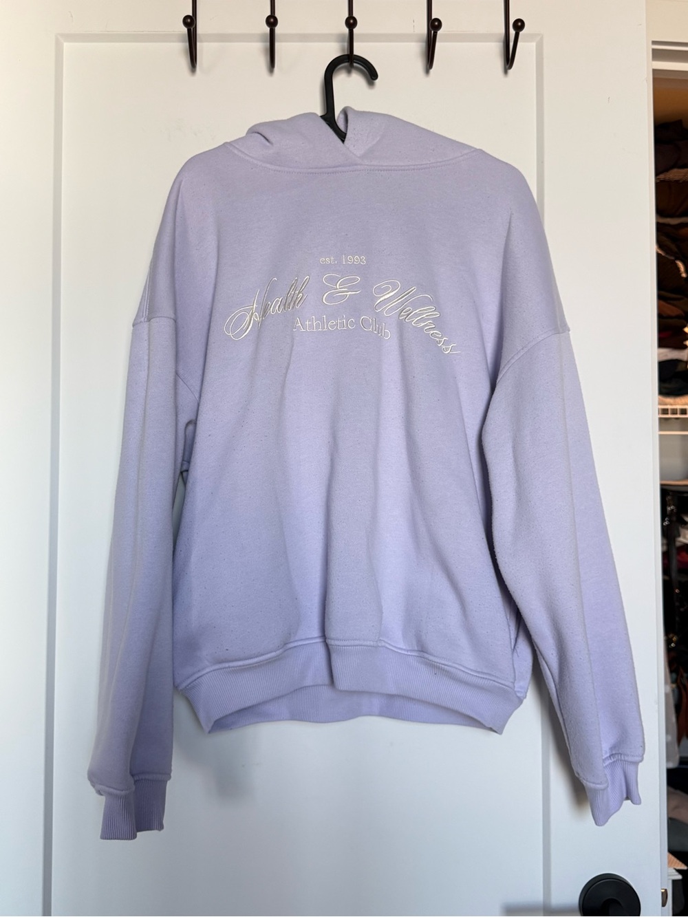 Lavender “Health & Wellness Athletic Club” Hoodie